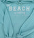 Closeup of Beach is calling hooded sweatshirt by Giron Design Company