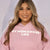 mom chose life rose pink hoodie front