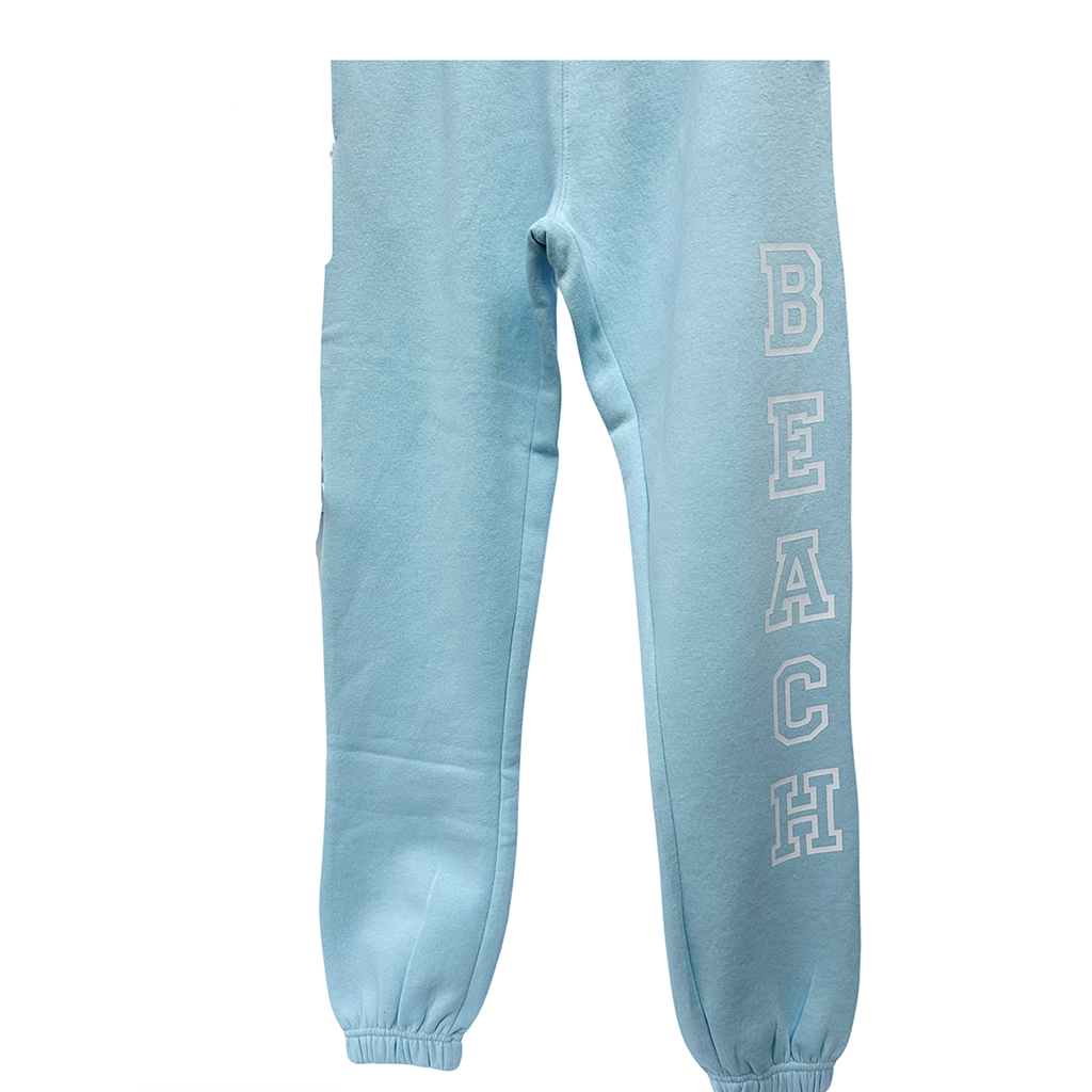 powder blue sweatpants